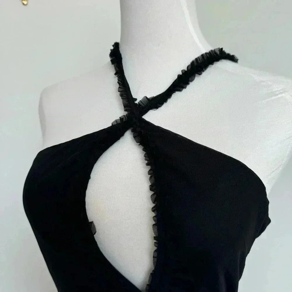 Peppermayo cut out black mini dress 6 - Picture 4 of 6